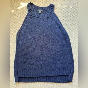 JCrew ladies cotton blend size M Navy blue sleeveless sweater